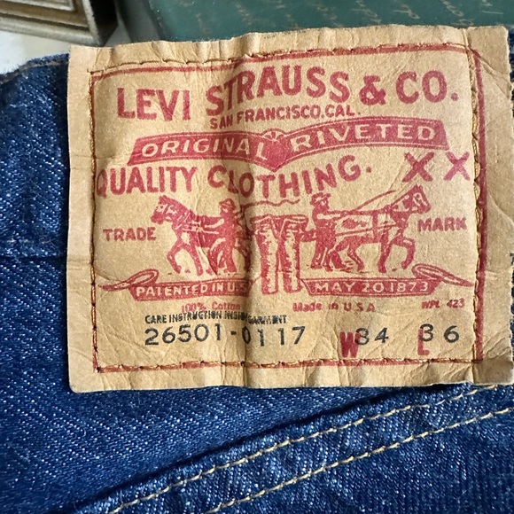 Levi’s 501 Vintage made in the USA Jeans.  Sz 34x36 - Picture 2 of 6